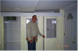 First Doors Attached at The Cat Chalet